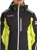 Miniatura Deluni, Challenger 4 chaqueta de esquí hombres Black / Yellow Lime amarillo, negro 