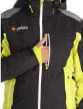 Miniatura Deluni, Challenger 4 chaqueta de esquí hombres Black / Yellow Lime amarillo, negro 