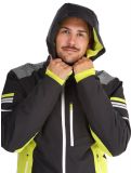 Miniatura Deluni, Challenger 4 chaqueta de esquí hombres Black / Yellow Lime amarillo, negro 