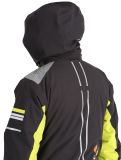 Miniatura Deluni, Challenger 4 chaqueta de esquí hombres Black / Yellow Lime amarillo, negro 