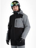 Miniatura Deluni, Icerocker Plus chaqueta de esquí hombres Black / Dark Grey gris, negro 