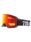 Miniatura Demon, Master gafas de esquí unisex Matt Black Red - Orange Red Mirror negro, rojo 