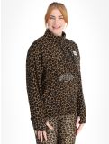 Miniatura Eivy, Techlight Halfzip Fleece sudadera mujeres Leopard marrón 