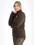 Miniatura Eivy, Techlight Halfzip Fleece sudadera mujeres Leopard marrón 