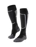 Miniatura Falke, SK2 Intermediate calcetines de esquí hombres Black Mix gris, negro 