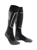 Miniatura Falke, SK2 Intermediate calcetines de esquí hombres Black Mix gris, negro 