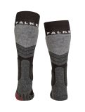 Miniatura Falke, SK2 Intermediate calcetines de esquí niños Black Mix gris, negro 