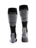 Miniatura Falke, SK4 Advanced calcetines de esquí hombres Black Mix gris, negro 