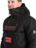 Miniatura Geographical Norway, Benyamine chaqueta de esquí hombres Black negro 