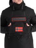 Miniatura Geographical Norway, Benyamine chaqueta de esquí hombres Black negro 