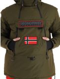 Miniatura Geographical Norway, Benyamine chaqueta de esquí hombres Kaki verde 