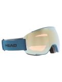 Miniatura Head, Magnify 5K gafas de esquí lente extra unisex Gold / Petrol azul, Goud 