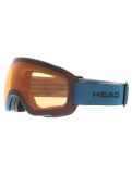 Miniatura Head, Magnify 5K gafas de esquí lente extra unisex Gold / Petrol azul, Goud 