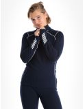 Miniatura Helly Hansen, W Lifa Merino Midweight 1/2 Zip jersey mujeres Navy azul 