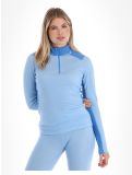 Miniatura Helly Hansen, W Lifa Merino Midweight 1/2 Zip jersey mujeres Bright Blue azul 