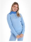 Miniatura Helly Hansen, W Lifa Merino Midweight 1/2 Zip jersey mujeres Bright Blue azul 