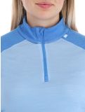 Miniatura Helly Hansen, W Lifa Merino Midweight 1/2 Zip jersey mujeres Bright Blue azul 