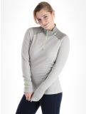 Miniatura Helly Hansen, Lifa Merino Midweight 1/2 Zip jersey mujeres Mellow Grey gris 