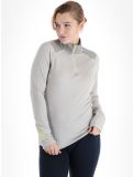 Miniatura Helly Hansen, Lifa Merino Midweight 1/2 Zip jersey mujeres Mellow Grey gris 