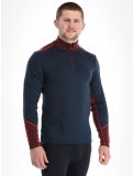 Miniatura Helly Hansen, Lifa Merino Midweight 1/2 Zip jersey hombres Midnight azul 