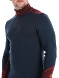 Miniatura Helly Hansen, Lifa Merino Midweight 1/2 Zip jersey hombres Midnight azul 