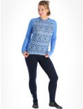 Miniatura Helly Hansen, Lifa Merino Midweight Graphic camisa termoactiva mujeres Ultra Blue Star Pixel azul 