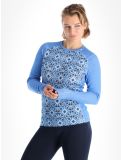 Miniatura Helly Hansen, Lifa Merino Midweight Graphic camisa termoactiva mujeres Ultra Blue Star Pixel azul 