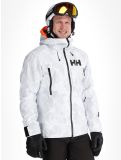 Miniatura Helly Hansen, Sogn Shell 2.0 chaqueta de esquí hardshell hombres Grey Fog Snow Camo AOP blanco, gris 