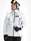 Miniatura Helly Hansen, Sogn Shell 2.0 chaqueta de esquí hardshell hombres Grey Fog Snow Camo AOP blanco, gris 