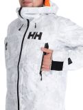 Miniatura Helly Hansen, Sogn Shell 2.0 chaqueta de esquí hardshell hombres Grey Fog Snow Camo AOP blanco, gris 