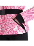 Miniatura High Society, Elea chaqueta de esquí mujeres paisley print rosa 