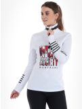 Miniatura High Society, Yasha jersey mujeres White Rose Print blanco 