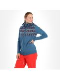 Miniatura Kama, Sweater Womens chaleco mujeres azul