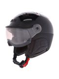 Miniatura Kask, Piuma-R Chrome Visor casco con visera unisex Black negro 