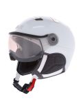 Miniatura Kask, Piuma-R Chrome Visor casco con visera unisex White/Silver blanco, Zilver 