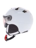 Miniatura Kask, Piuma-R Chrome Visor casco con visera unisex White/Silver blanco, Zilver 