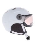 Miniatura Kask, Piuma-R Chrome Visor casco con visera unisex White/Silver blanco, Zilver 