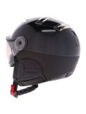 Miniatura Kask, Piuma-R Chrome Visor casco con visera unisex Black/Silver negro, Zilver 