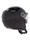 Miniatura Kask, Piuma-R Chrome Visor casco con visera unisex Black/Silver negro, Zilver 