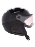 Miniatura Kask, Piuma-R Chrome Visor casco con visera unisex Black/Silver negro, Zilver 