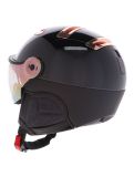 Miniatura Kask, Piuma-R Chrome Visor casco con visera unisex Black/Pink Gold blanco, rosa 