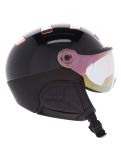 Miniatura Kask, Piuma-R Chrome Visor casco con visera unisex Black/Pink Gold blanco, rosa 