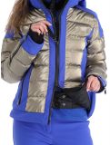 Miniatura Kelly, Thea chaqueta de esquí mujeres Bronze / Blauw azul, Bronze 