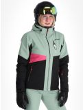 Miniatura Maier Sports, Vidra chaqueta de esquí mujeres Black / Luscious Moss / Pink Flambé negro, rosa, verde 