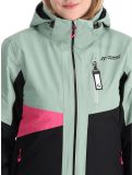 Miniatura Maier Sports, Vidra chaqueta de esquí mujeres Black / Luscious Moss / Pink Flambé negro, rosa, verde 