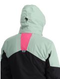 Miniatura Maier Sports, Vidra chaqueta de esquí mujeres Black / Luscious Moss / Pink Flambé negro, rosa, verde 