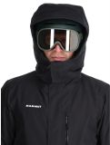 Miniatura Mammut, Fall Line HS Thermo Hooded chaqueta de esquí hombres Black negro 