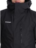 Miniatura Mammut, Fall Line HS Thermo Hooded chaqueta de esquí hombres Black negro 