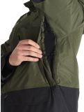 Miniatura Mammut, Fall Line HS Thermo Hooded chaqueta de esquí hombres Dark Marsh / Black negro, verde 