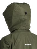 Miniatura Mammut, Fall Line HS Thermo Hooded chaqueta de esquí hombres Dark Marsh / Black negro, verde 